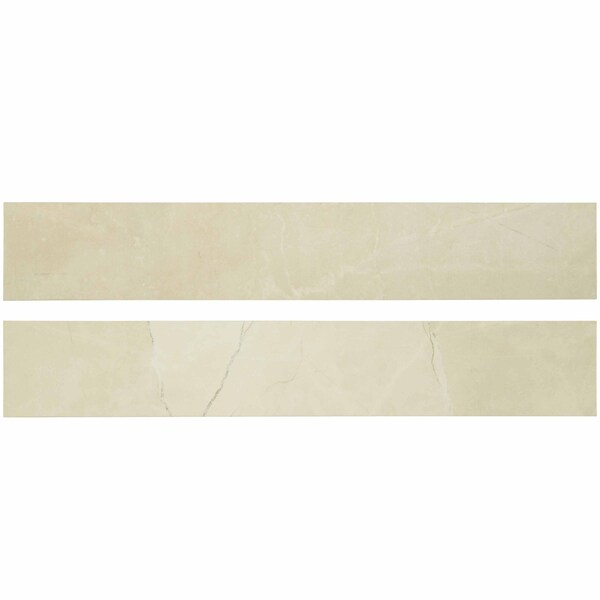 Msi Sande Cream Bullnose 3 In. X 18 In. Polished Glazed Porcelain Wall Tile, 25PK ZOR-PT-TR-0179 - main